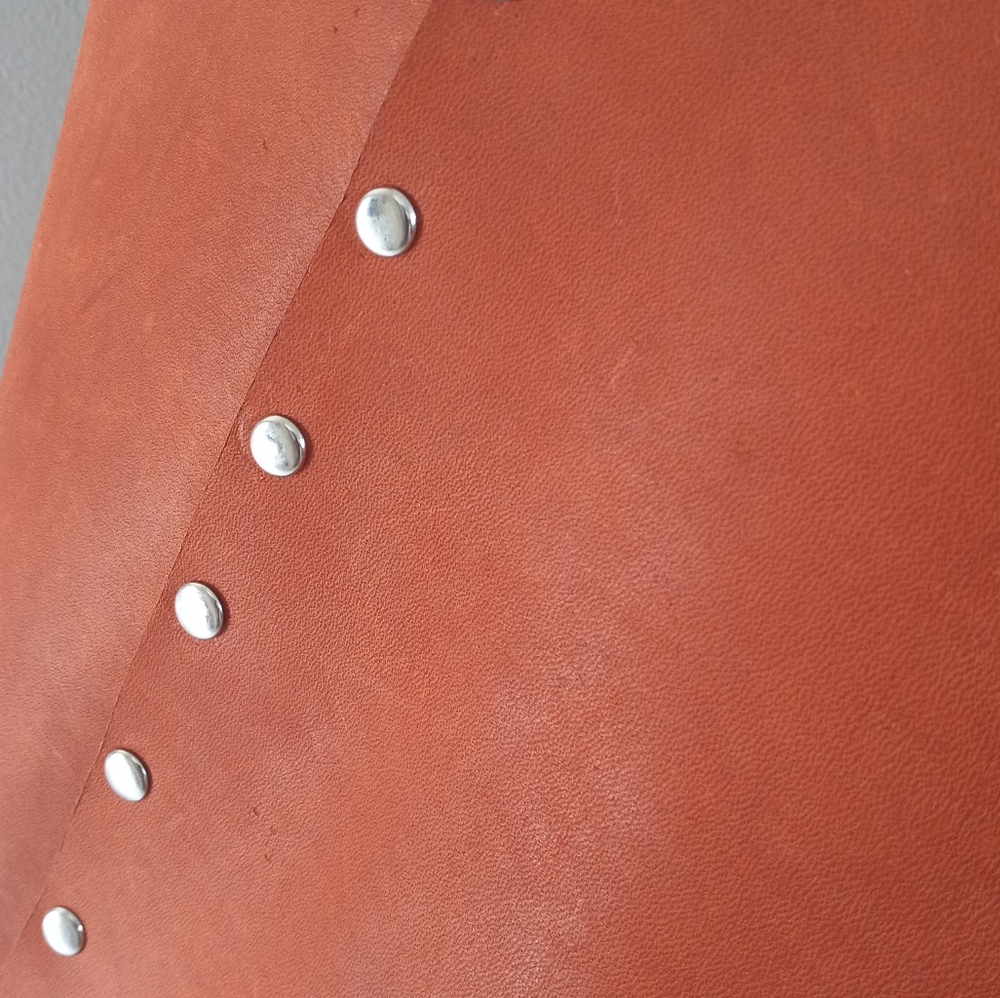 Stylish Saddle Tan Leather Hobo Bag w/Matching Card Wallet Handcrafted J.Monique - Picture 10 of 12